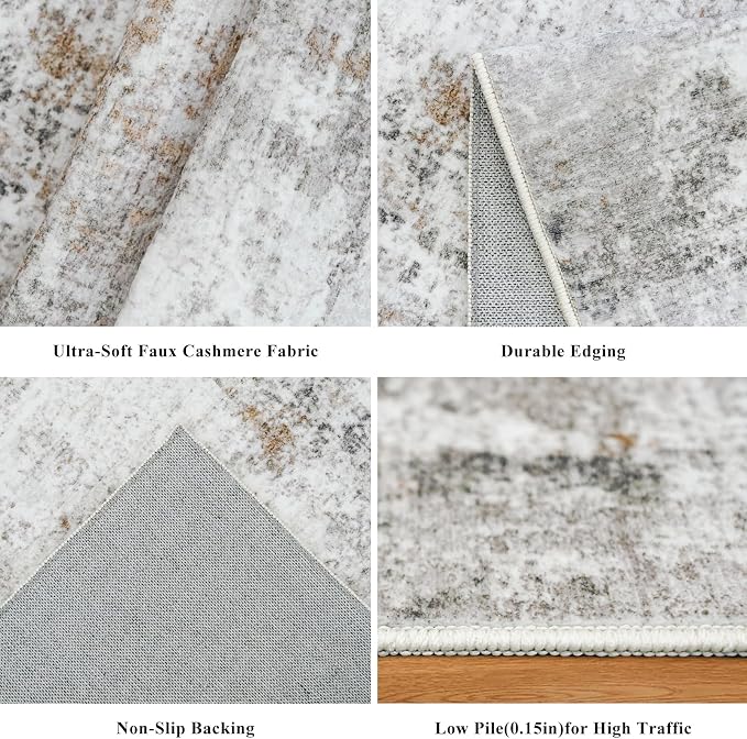 3x6 Washable Non-Slip Kitchen Runner Rug