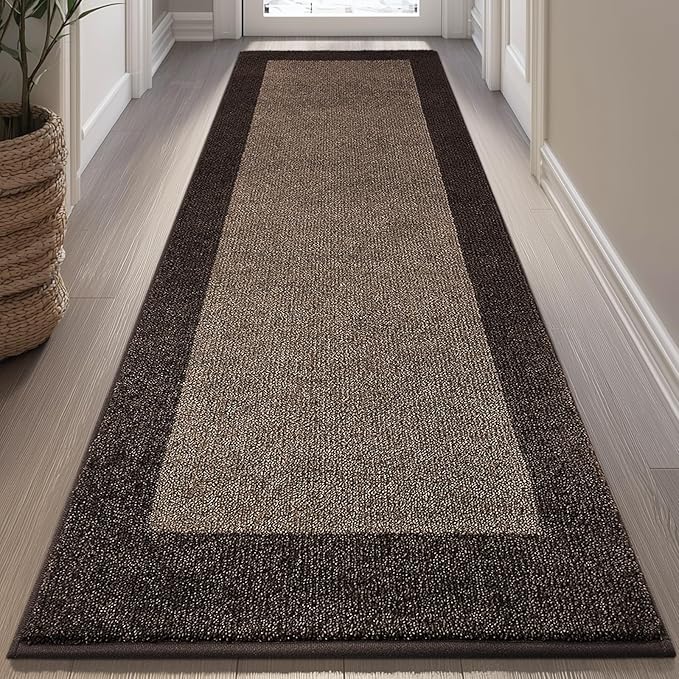 Machine Washable Kitchen Rug 32" x 72", Non Slip Indoor Door Rug, Absorbent