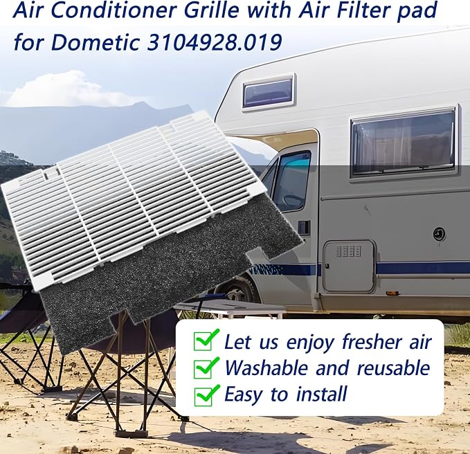 Dianrui 2 PCS RV for Dometic A/C Vent Cover Replacement, Duo-Therm Air