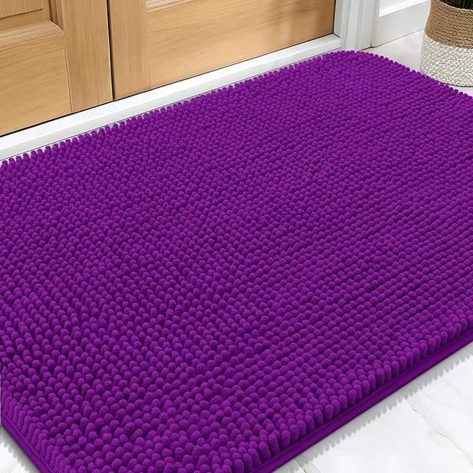 OLANLY Dog Door Mat for Muddy Paws 30x20, Absorbs Moisture and Dirt, Absorbent