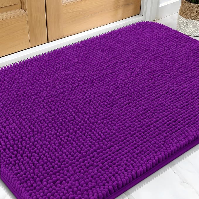 OLANLY Dog Door Mat for Muddy Paws 34x21, Absorbs Moisture and Dirt, Absorbent
