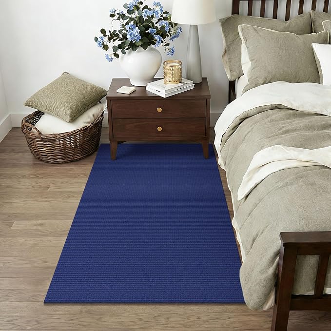 KOZYFLY Washable 3x5 Entry Woven Area Rug, Braided Throw Rugs