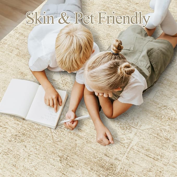 Soalmost Washable Area Rug 8x10, Large Soft Rugs