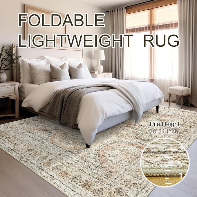 Soalmost Washable Area Rug 8x10, Large Soft Rugs