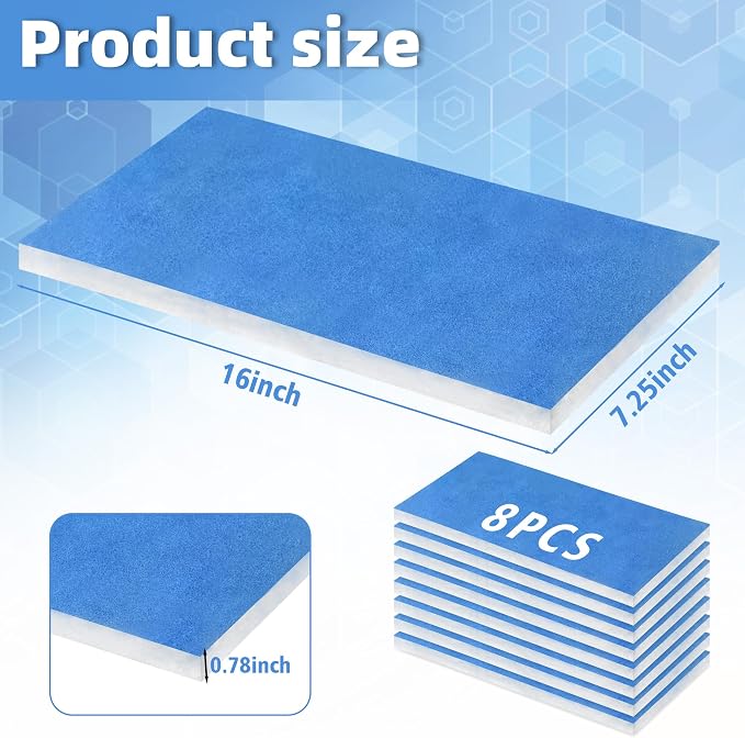 U0U 8 Pieces Paint Booth Filters, Portable Spray Booth Filter, Paint Booth
