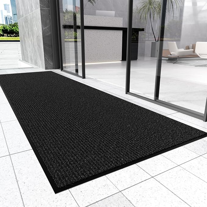 Front Door Mat 3' x 10', Heavy Duty Large Commercial Floor Mats, Non-Slip Low