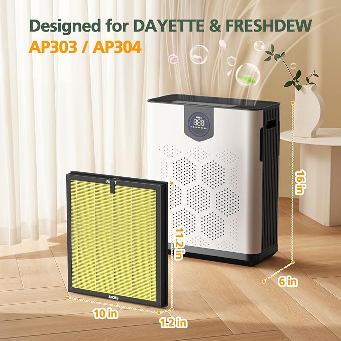 AP303 AP304 Replacement Filters, Compatible
