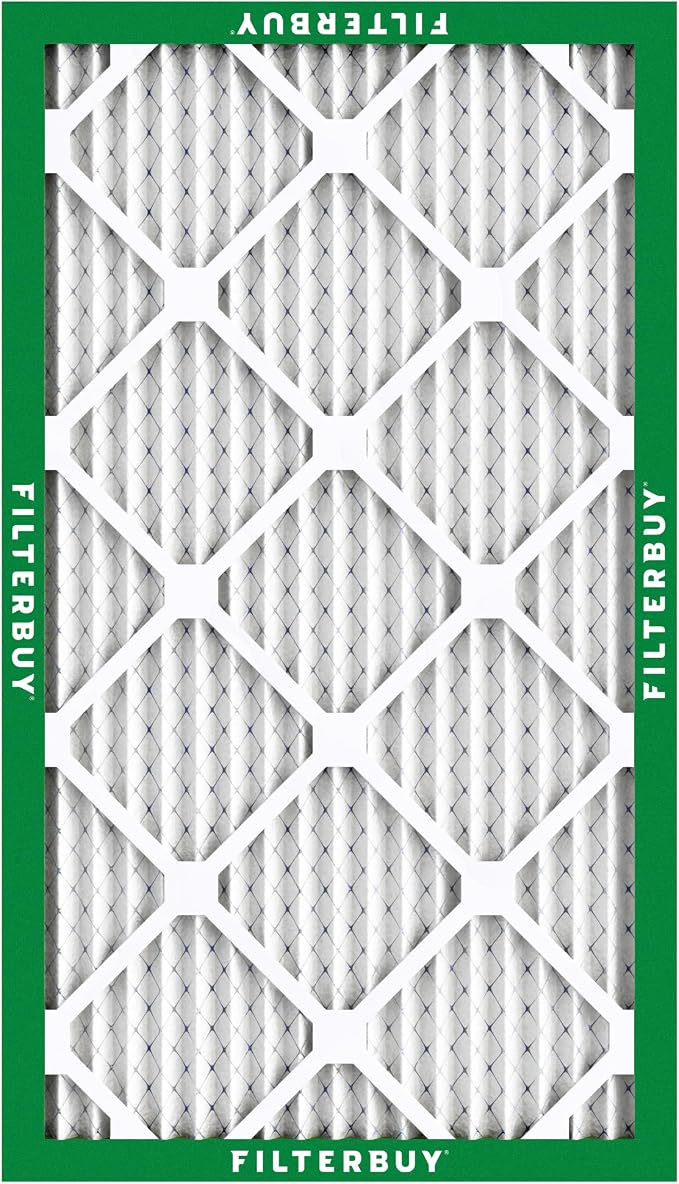 Filterbuy 10x18x1 Air Filter MERV 8 Essential Dust & Allergy Defense,