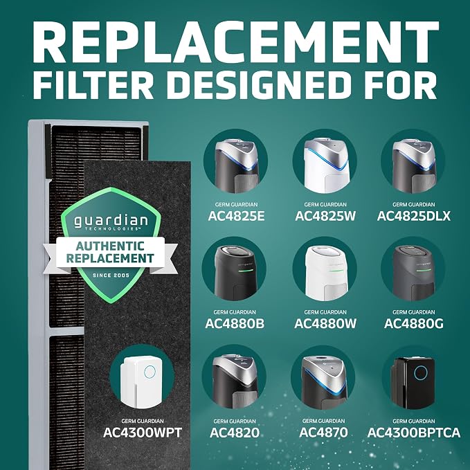 GermGuardian Air Filter B Genuine Smoke Clear HEPA Replacement Air Purifier