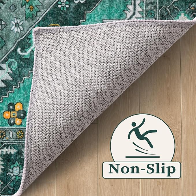 SERISSA Area Rug 3x5 Boho Teal Rugs