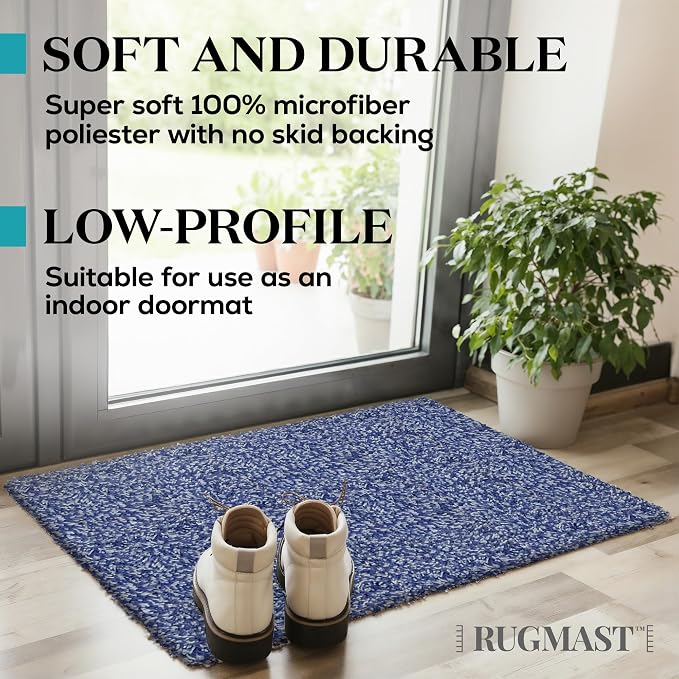 Premium Microfiber Indoor Door Mat – 36"x60" Washable Entry Mat, Waterproof