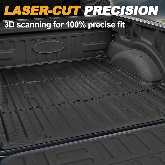 Truck Bed Mat for Ford F150 2015-2025, All Weather Trunk Bed Liner for 2025 Ford F-150 Accessories, 5.5FT 67.1'' TPE Cargo Liner Truck Mat (Not Fit 6.5FT/8FT Bed)
