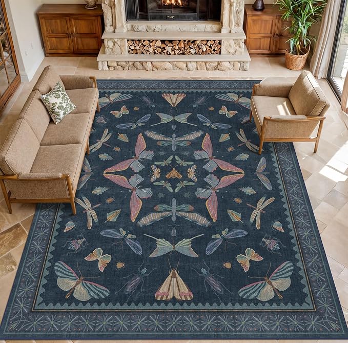 8x10 Large Farmhouse Rugs for Living Room
