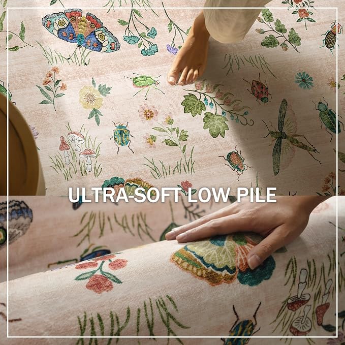 Machine Washable Hallway Runner Rugs: 2'6"x8' Kitchen Runner Stain Resistant