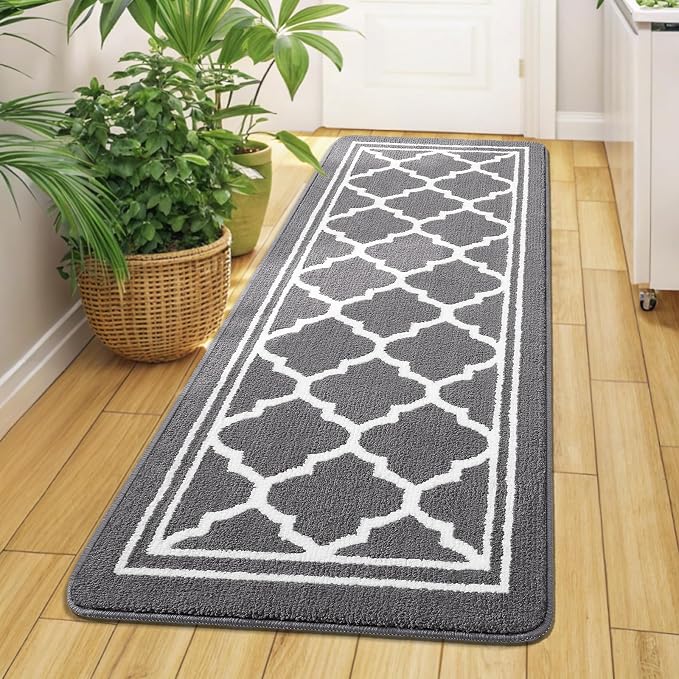 Buganda Runner Indoor Door Mat, Dirt-Resistant and Absorbent Doormat, Low
