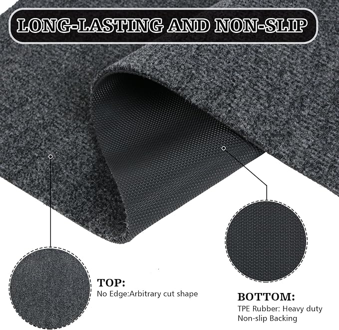 Doormats, Thin Indoor Door Mat 36''x 24'', Low Profile Non Slip Outdoor Doormats