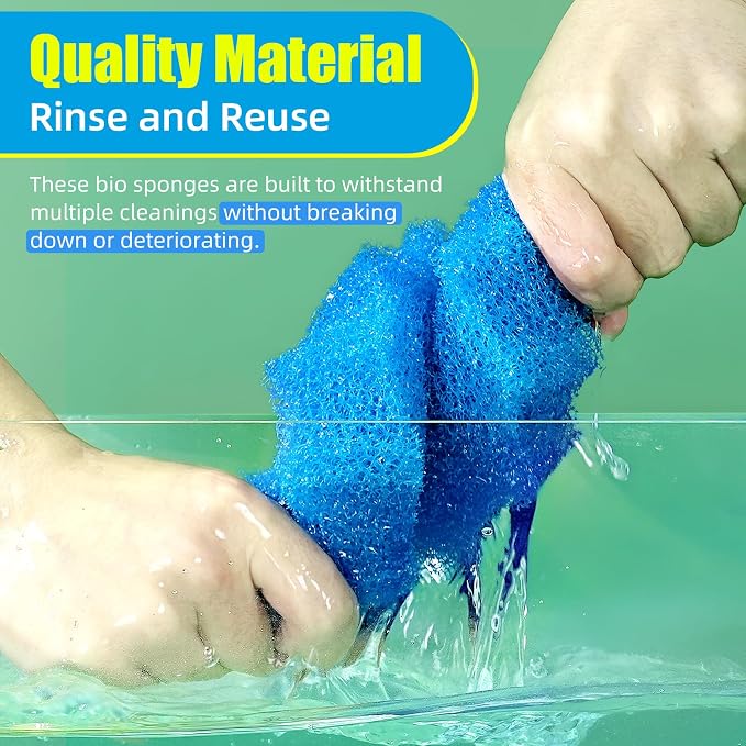AQUANEAT Replacement Sponge Filter Media Pad Compatible