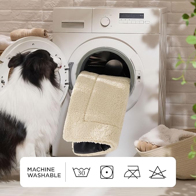 Bedsure Washable Dog Bed for Extra Large Dogs, Soft Foam Floor Pet Mat, Lightweight Travel Flat Puppy Mattress for Indoor Pet