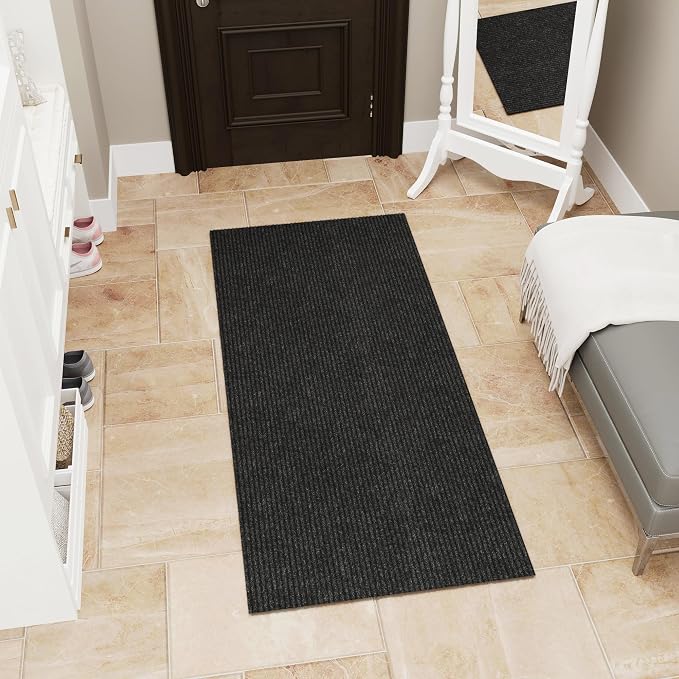 Ottomanson 2'7" x 5' Mud Mat Area Rug Scraper Carpet