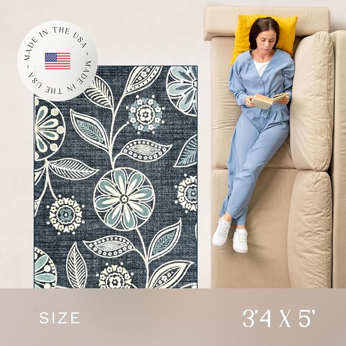 Maples Rugs Reggie Floral Area Rug