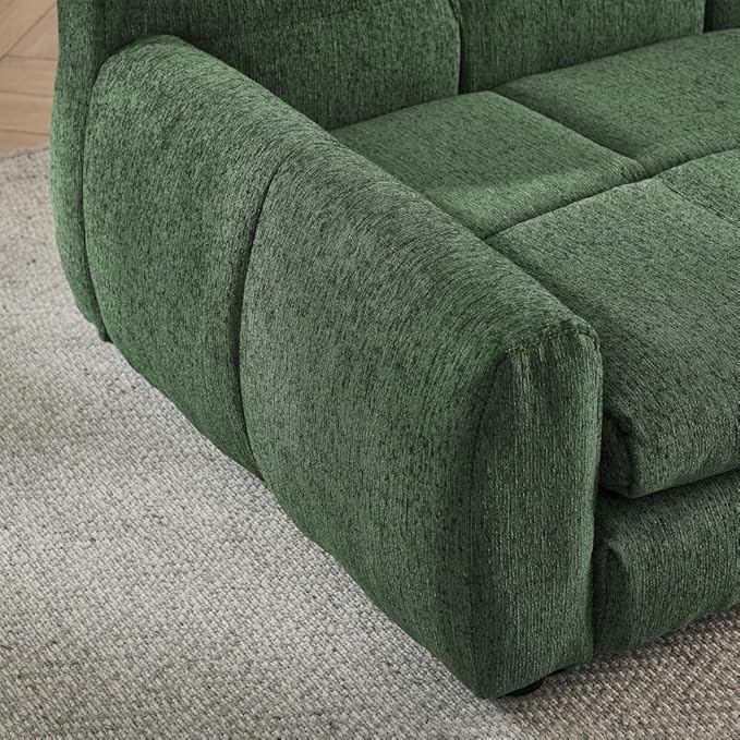 51" Soft and Comfortable Pet Bed for Large and Oversized Dogs, Durable Elevated Dog Sofa with Armrest and Backrest, Modern Linen Fabric Dog Couch, Olive Green