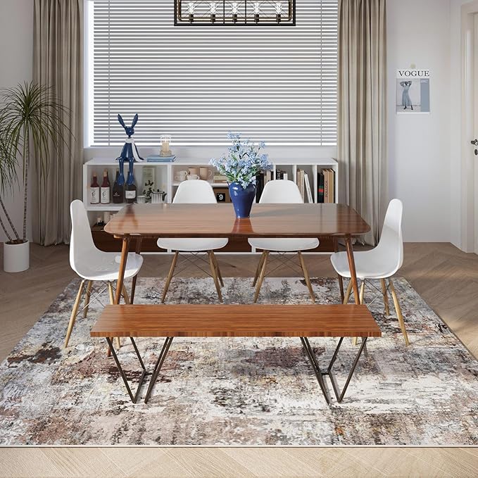 Rugcomf Modern Abstract Washable Rugs 8'x10'