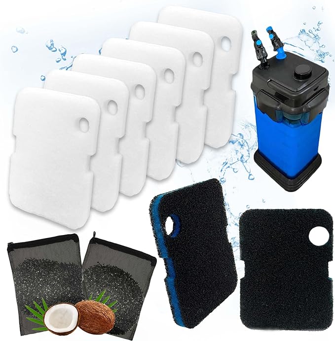 10PCS Replacement Filter Kit for Cascade 700/1000 CCF2UL/CCF3UL Aquarium Floss
