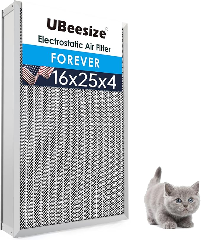 UBeesize 16x25x4 Reusable Air Filter