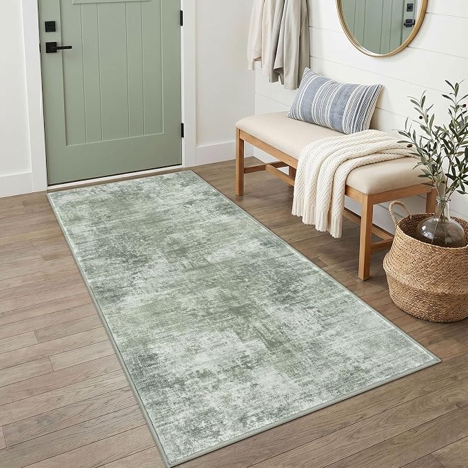 IOHOUZE Abstract Runner Rug 3x6 Ft Washable Runners