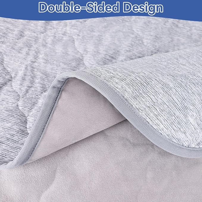 Premium Dog Cooling Blanket,Ultra-Soft&Lightweight Reversible Throw for Dogs,Washable Pet Throw Blanket with Q-MAX>0.4 for Summer,Couch Protector&Dog Bed Cover&Reusable&Built-in Strap "30x40"