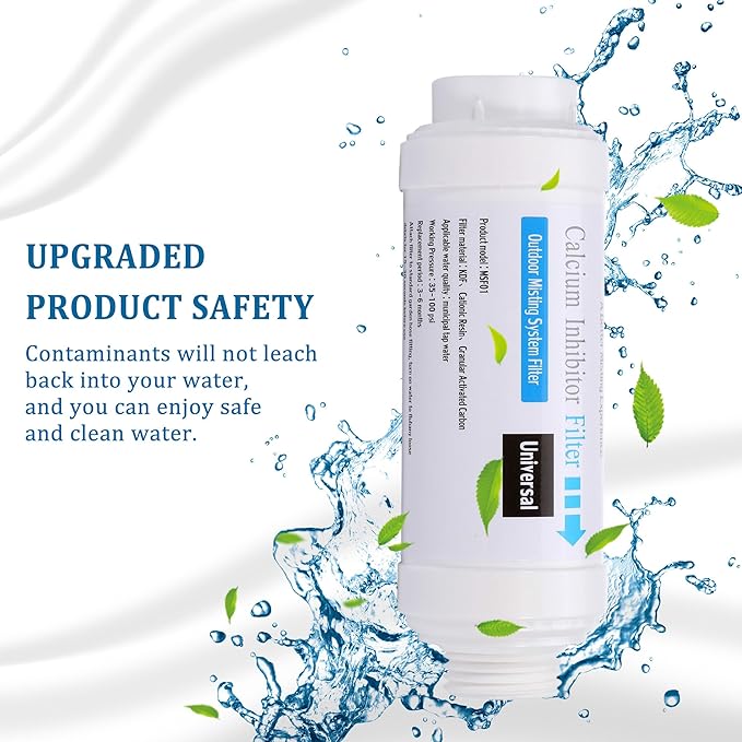 Yoption Calcium Inhibitor Filter, Outdoor Misting System Filter,