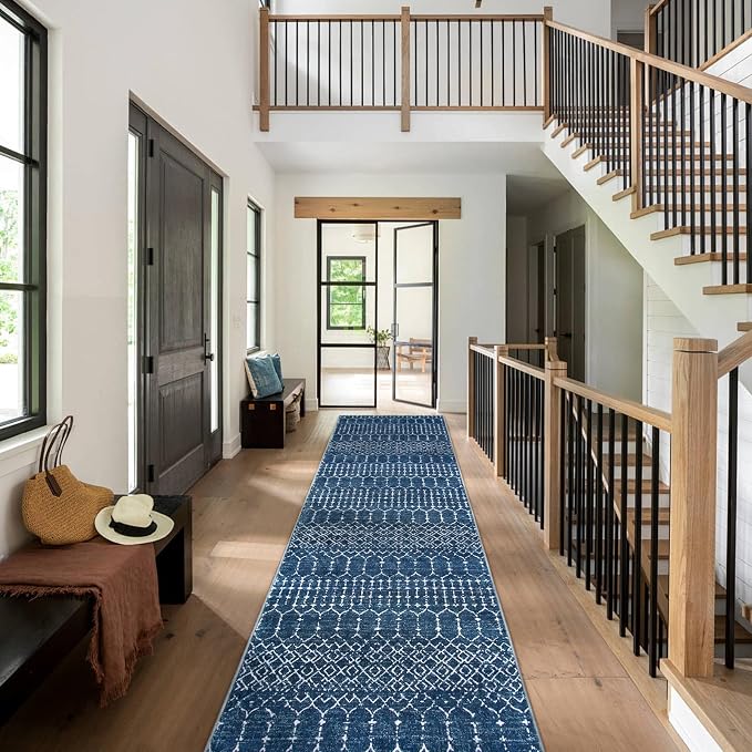 Lahome Moroccan Washable Kitchen Runner 2x8 Carpet Runners