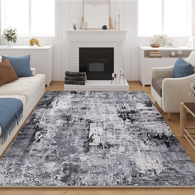 Rugcomf 9x12 Washable Boho Rug