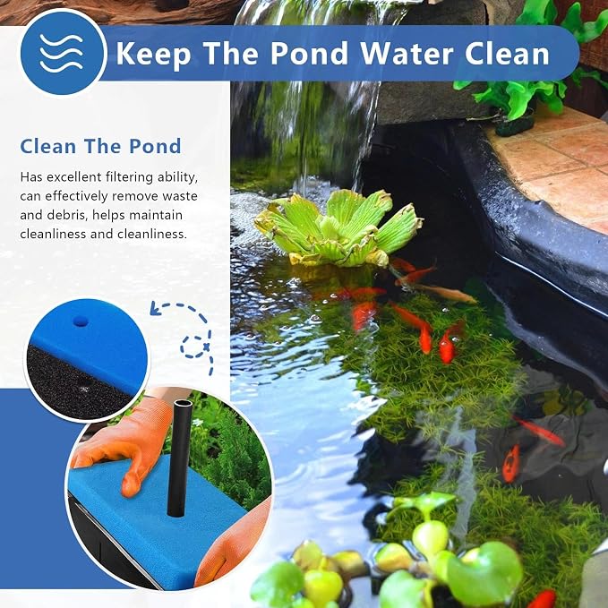 4 Sets Replacement Pond Filter Pads