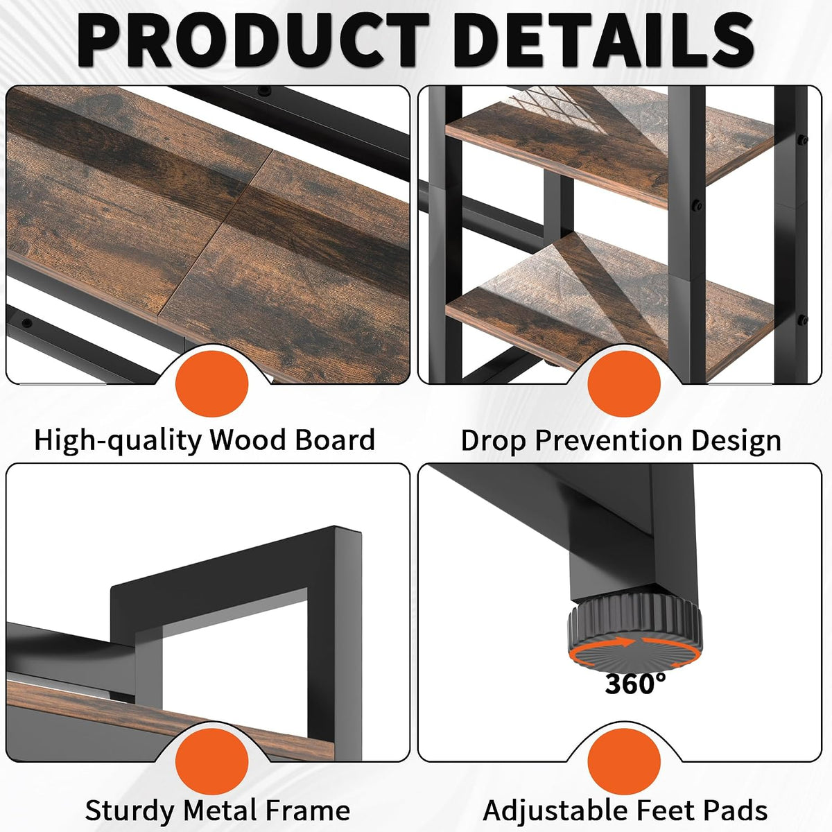 IBVIVIC Desktop Shelf, 38.5'' Desktop Organizer Shelf for Computer Monitor