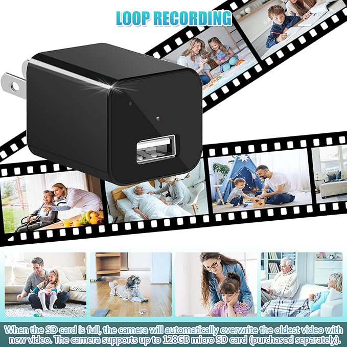1080P HD Indoor Security Camera with Motion Detection, Pet Cam for Home, No-WiFi