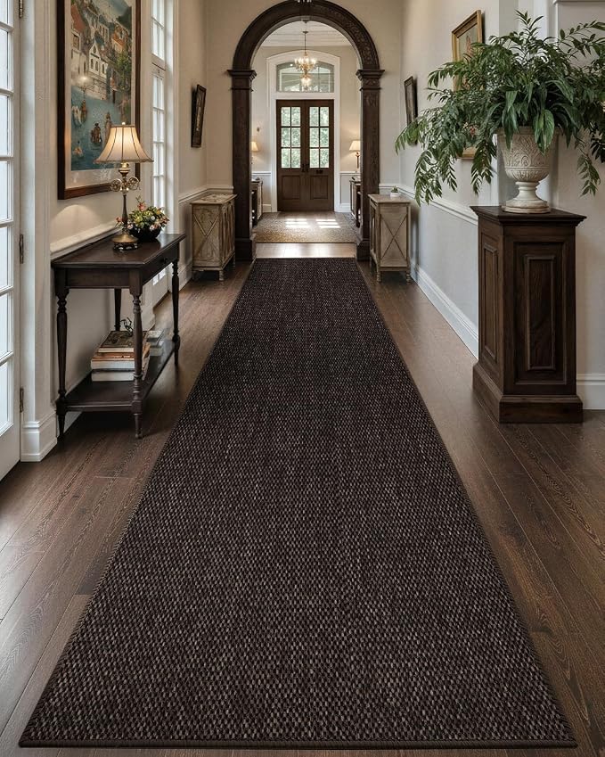 Color&Geometry Door Mat 2'4"x12' Runner Rug
