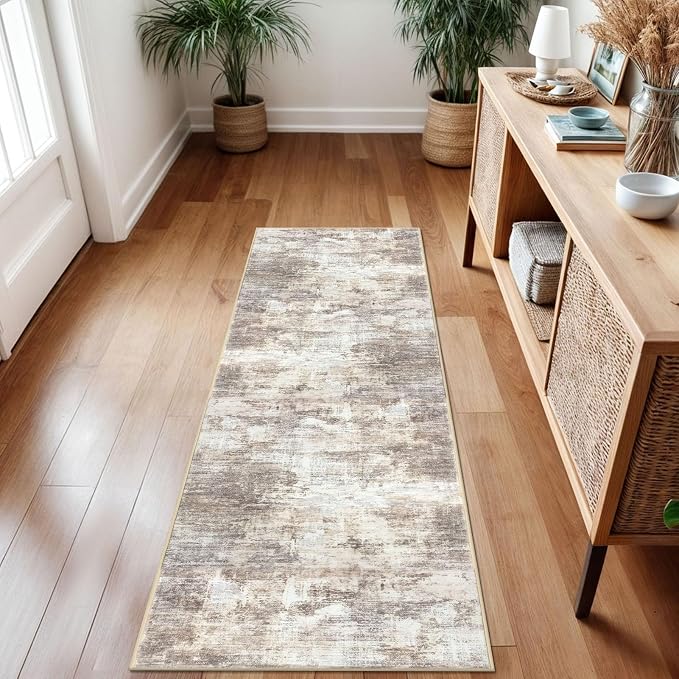 IOHOUZE Abstract Runner Rug 2x7 Ft Washable Runners