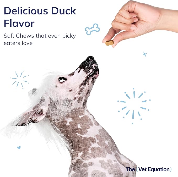 Joints & Mobility Support for Dogs – Duck-Flavored, 90 Chews – with Glucosamine, Chondroitin & Hyaluronic Acid – Supports Joint Health, Cartilage & Flexibility for Active Mobility