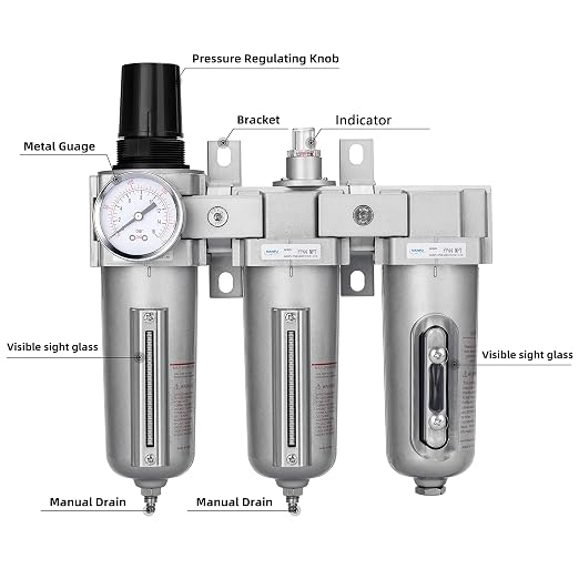 NANPU 1/2" NPT Industrial Grade 3 Stage Air Drying System