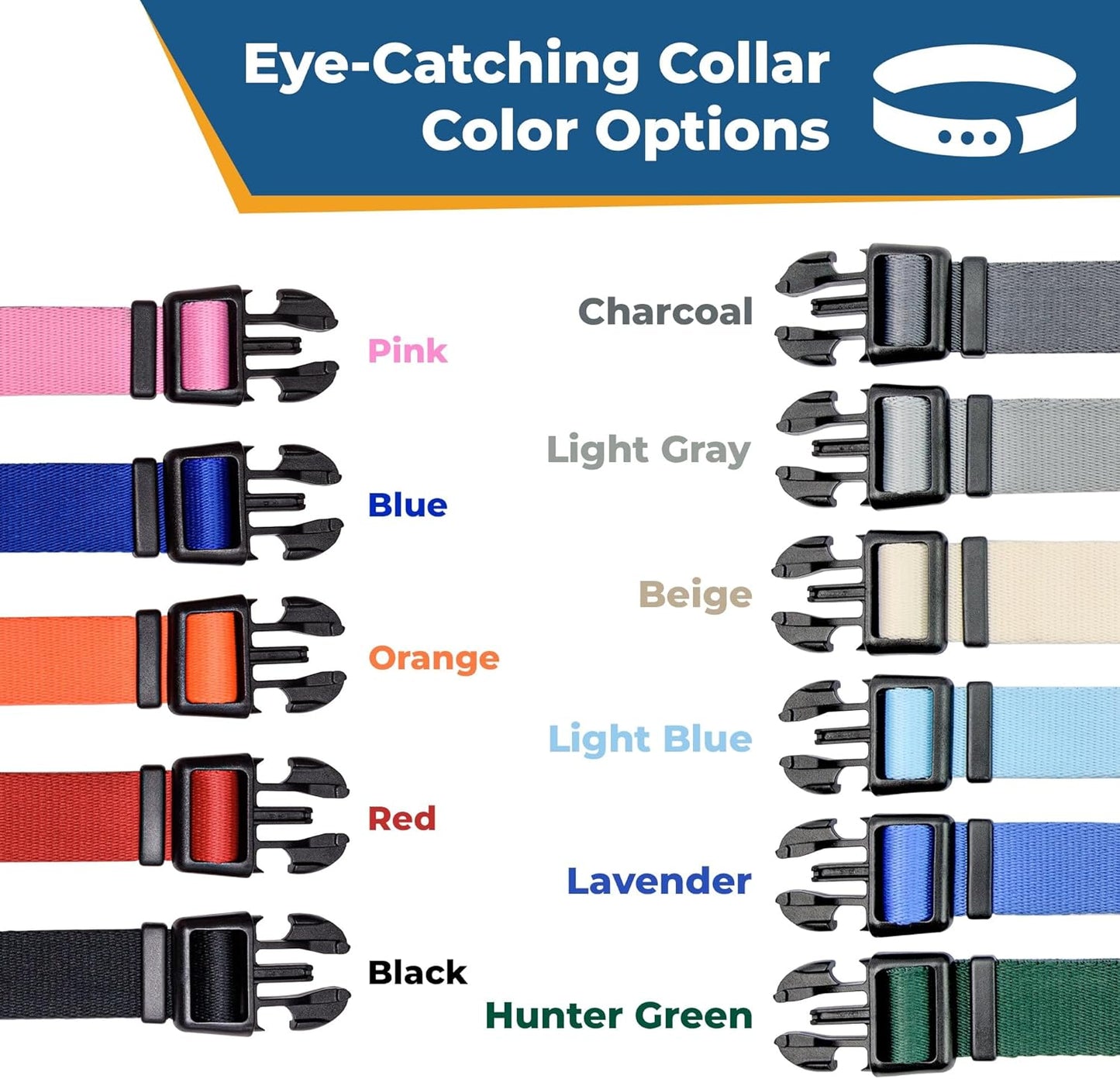 GoTags Reflective Personalized Dog Collar with Nameplate, Adjustable Dog Collar with Custom Engraved Steel Slide On Pet ID Tag, Silent, No Noise Dog Tag for Large Medium or Small (Lavender, Medium)