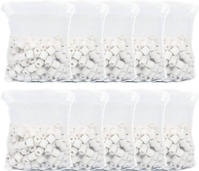 ALEGI Aquarium Premier Bulk Bio Ceramic Rings Filter Media