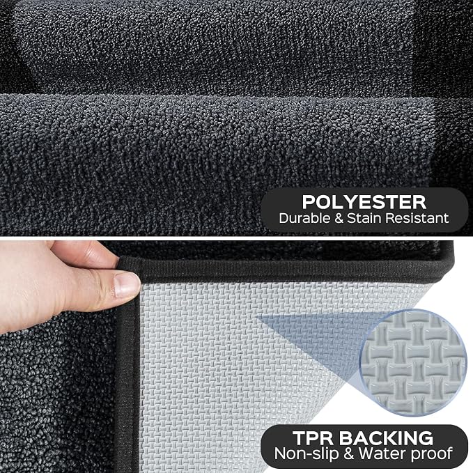 Machine Washable Kitchen Rug 24" x 36", Non Slip Kitchen Mat