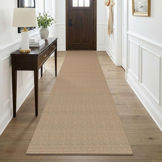 KOZYFLY Runners for Hallway 3x9, Wide Washable Runner Rug, Woven Non Slip