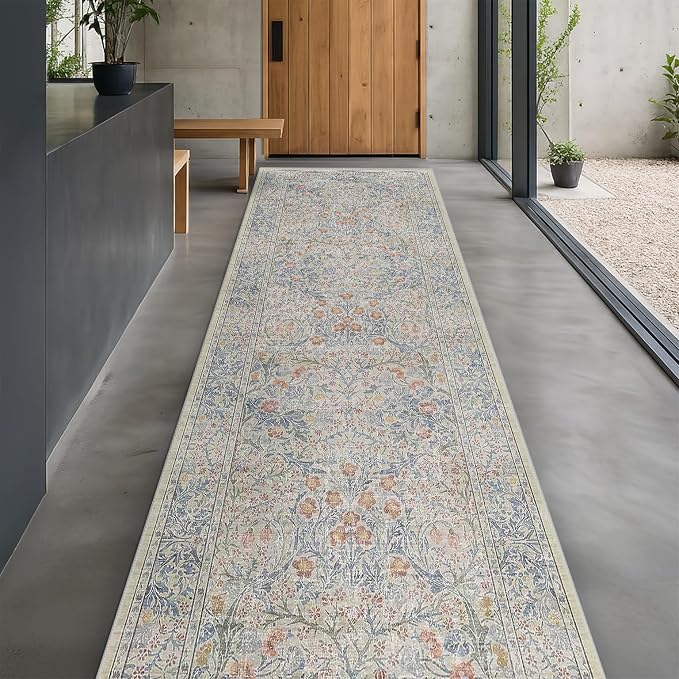 Washable 3x20 Wide Hallway Runner Rug