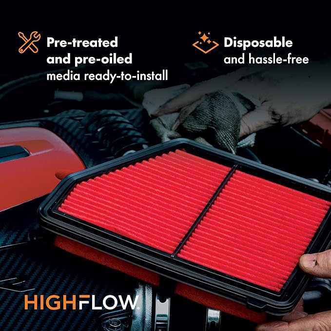 HIGHFLOW High Performance, Pre-Oiled Disposable Engine Air Filter PA99479X |