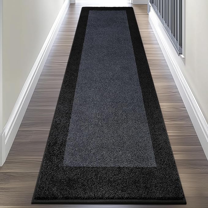 Machine Washable Kitchen Rug 24" x 96", Non Slip Kitchen Mat