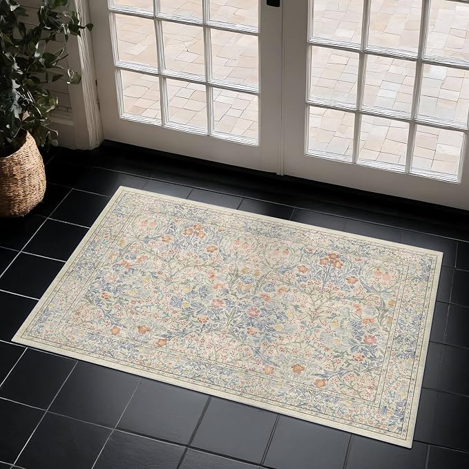 Washable Bathroom Rug 2x4 Non Slip