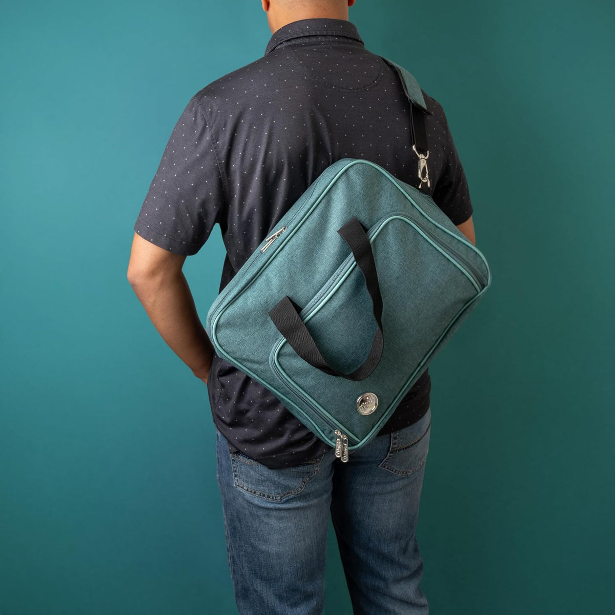 We R Makers Crafter's Shoulder Tote Bag, Mint - Craft Organizer and Storage for Art Supplies, Carrying Case