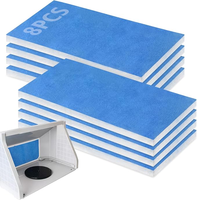 U0U 8 Pieces Paint Booth Filters, Portable Spray Booth Filter, Paint Booth